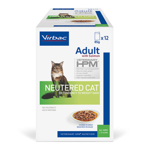 Virbac Adult Neutered Salmon Yaş Kısır Kedi Maması 12x85gr